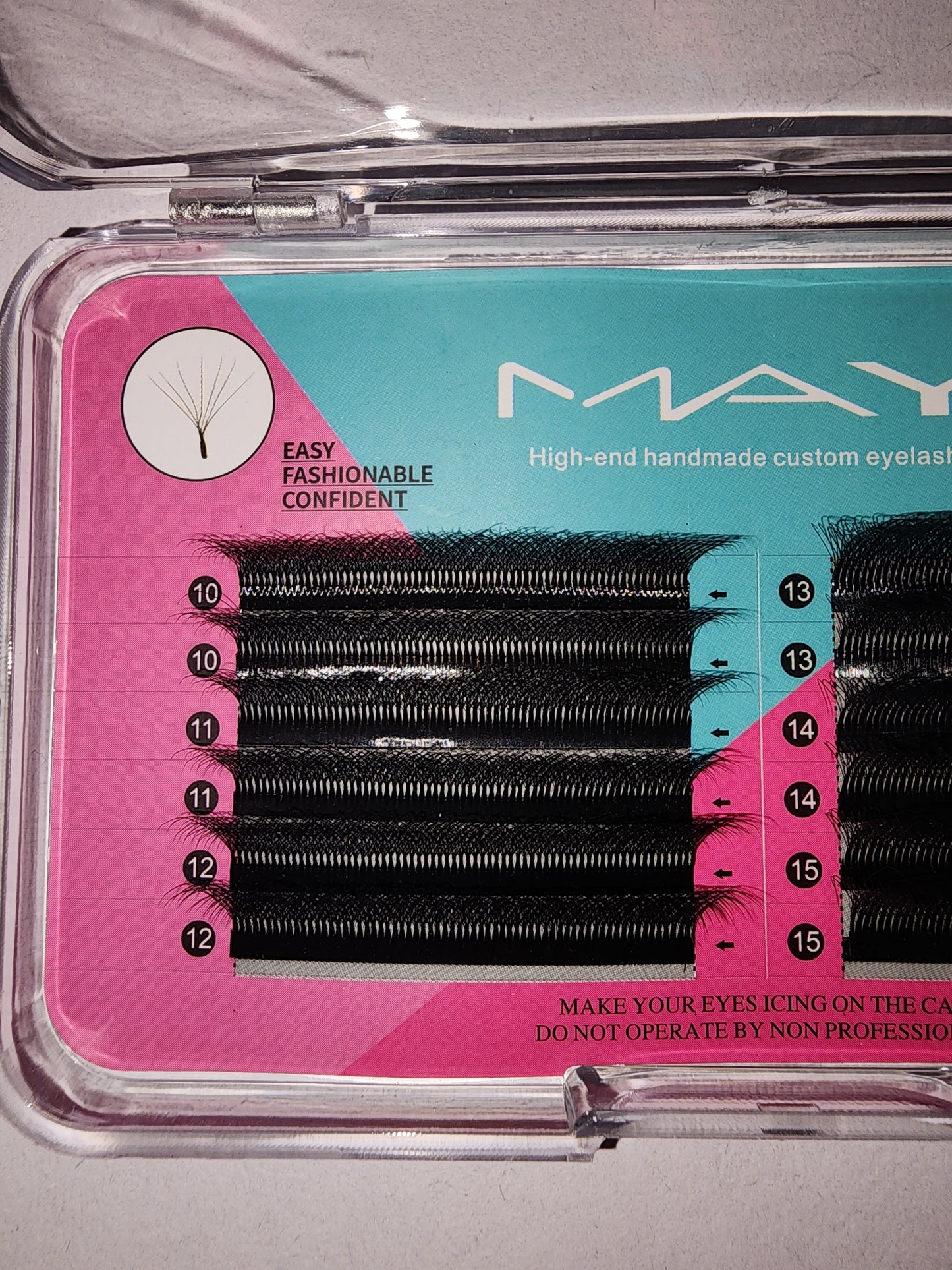 May fibras tecnológicas D- 3D/4D/5D/6D/7D/8D/10D 10-16 mix (extensiones)