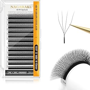 Nagaraku 3D/4D/5D/6D/7D/8D / Fibras tecnológicas 0.07 mm 8-15 mix (extensiones)