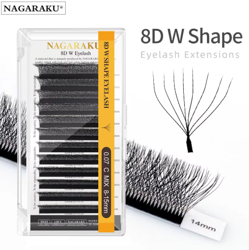 Nagaraku 3D/4D/5D/6D/7D/8D / Fibras tecnológicas 0.07 mm 8-15 mix (extensiones)