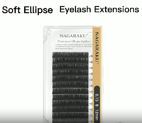 Extensiones Nagaraku Pemium Ellipse Lashes o Flat (cola de sirena)