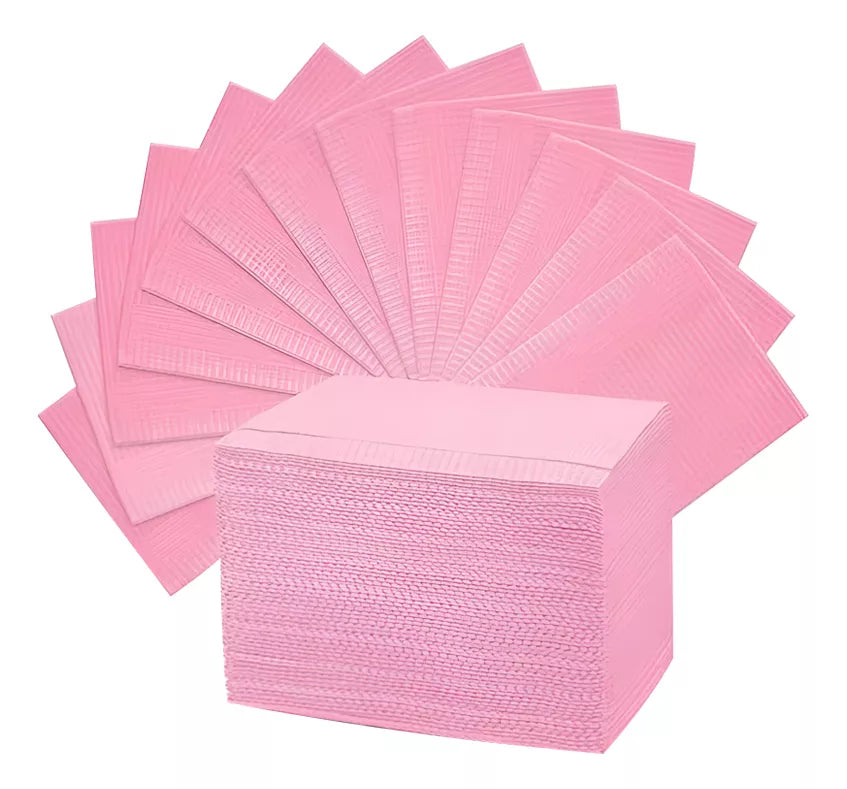 Pack de 125 Campos Toallas Desechables Rosa (insumos)