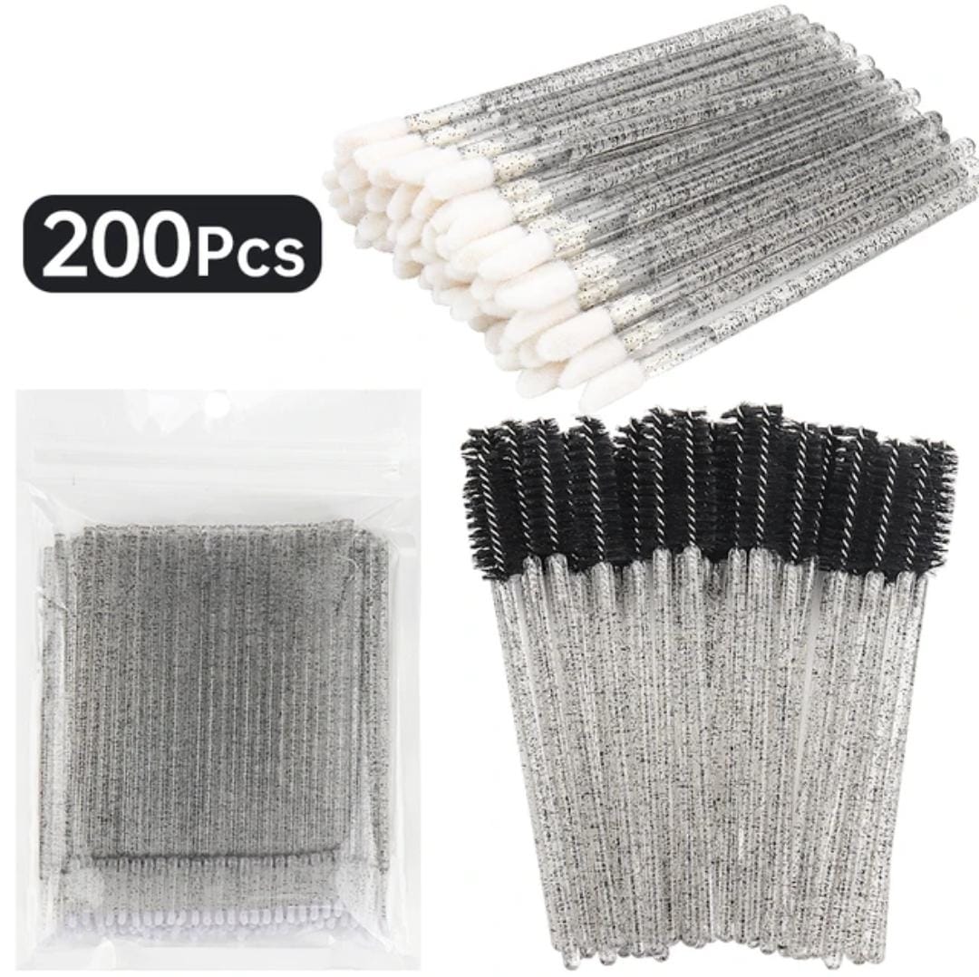 Pack 200 piezas de limpieza (50 Cepillos/50 lipbrush/ 100 microbrush) (insumos)