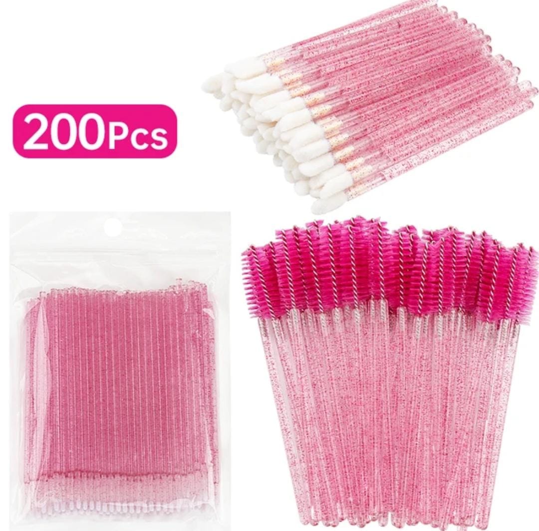 Pack 200 piezas de limpieza (50 Cepillos/50 lipbrush/ 100 microbrush) (insumos)